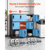 VEVOR 9 Doors Metal Locker, Lockable Steel Storage Cabinet, 66 lbs Loading Capacity, 2 Keys for Each Door, 3 Tiers Employee Lockers for Office, School, Gym, Easy Assembly, 35.4 x 17.7 x 37 in, Black