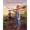 VEVOR Post Hole Digger, Heavy Duty Post Hole Digger with Carbon Steel Handle, Manual Hole Digger with Scale Markings and Metal Blade, Post Hole Digger Tool for Digging Gardening Outdoors, 57.5-Inch