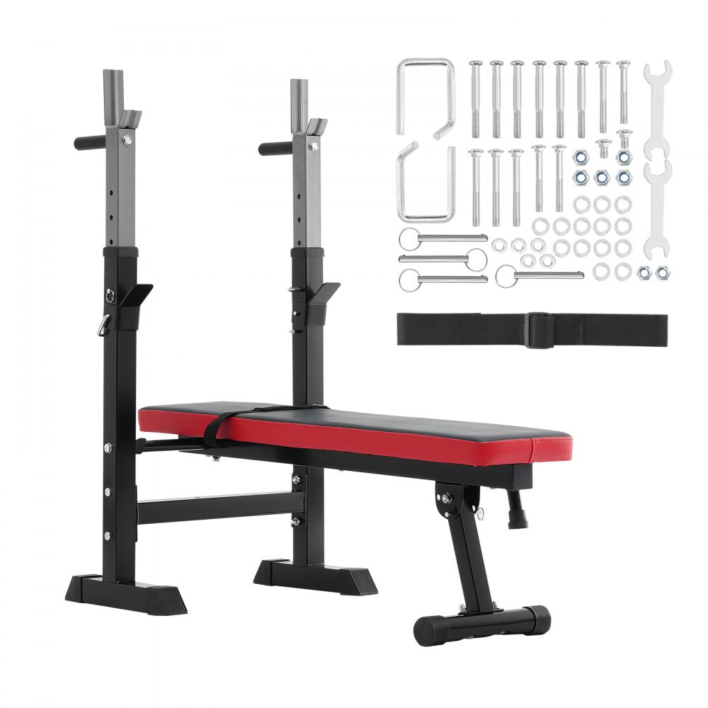 VEVOR Weight Bench, Adjustable Weight Bench for Full Body Workout, 400lbs Exercise Sit up Bench for Home Gym Strength Training, Weight Bench Press with Quick Folding and Fast Adjustment