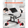 VEVOR Preacher Curl Bench, Strength Training Biceps Machine, Max load 440 LBS Home Gym Equipment, Seated Arm Isolated Barbell Dumbbell Bicep Station, Adjustable Weight Benches for Home Gym
