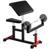 VEVOR Preacher Curl Bench, Strength Training Biceps Machine, Max load 440 LBS Home Gym Equipment, Seated Arm Isolated Barbell Dumbbell Bicep Station, Adjustable Weight Benches for Home Gym