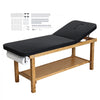 VEVOR Medical Exam Table, Wooden Framed Medical Examination Bed, Physical Therapy Exam Table with Adjustable Backrest, Storage Shelf & Paper Roll Dispenser for Hospitals Clinics Rehab Centers, 500LBS