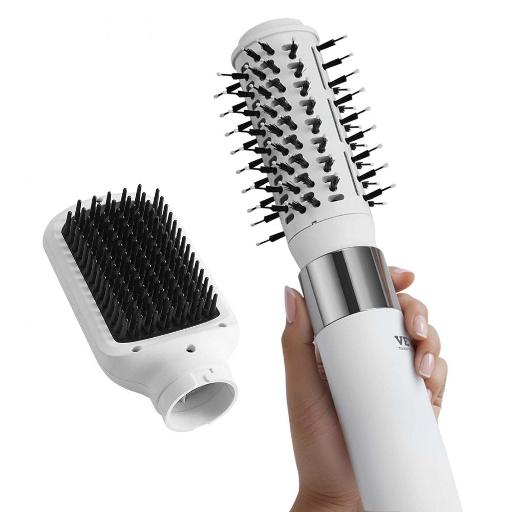 VEVOR Hair Dryer Styler, Ionic Hair Dryer Brush, 110,000RPM High-Speed Hot Air Styler with Brushless Motor, Oval & Paddle Brush, Blow Dryer Brush Styling Tool for Fast Drying Volumizing Straightening