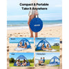 VEVOR Beach Tent Sun Shelter for 2 Person, UPF 50+ Protection, Portable Sun Shade Canopy with Carrying Bag & Sand Pockets, Lightweight and Easy Setup Beach Umbrella for Camping Fishing Outdoor Picnic