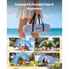VEVOR Beach Tent Sun Shelter for 4 Person, UPF 50+ Protection, Portable Sun Shade Canopy with Carrying Bag & Ground Stakes, Lightweight and Easy Setup Beach Umbrella for Camping Fishing Outdoor Picnic