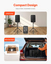 VEVOR Portable PA System - compact design and storage/carry illustration