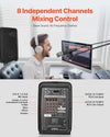 VEVOR Portable PA System - 8 independent channels mixing control diagram
