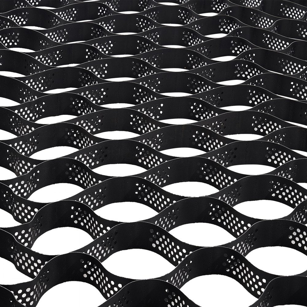 VEVOR Gravel Grid, 3 Inch Depth, 17.06 x 8.86 FT / 5200 x 2700 mm, 1880 LBS Per Sq ft Grass Ground Retainer, Permeable Geo Grids Driveway Stabilization, for Garden, Patio, Walkway, RV Parking Slopes