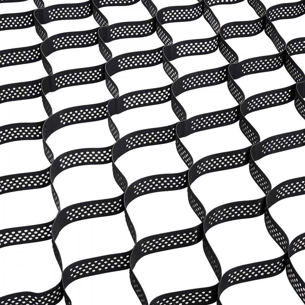 VEVOR Gravel Grid, 3 Inch Depth, 24.93 x 9.52 FT / 7600 x 2900 mm, 1880 LBS Per Sq ft Grass Ground Retainer, Permeable Geo Grids Driveway Stabilization, for Garden, Patio, Walkway, RV Parking Slopes