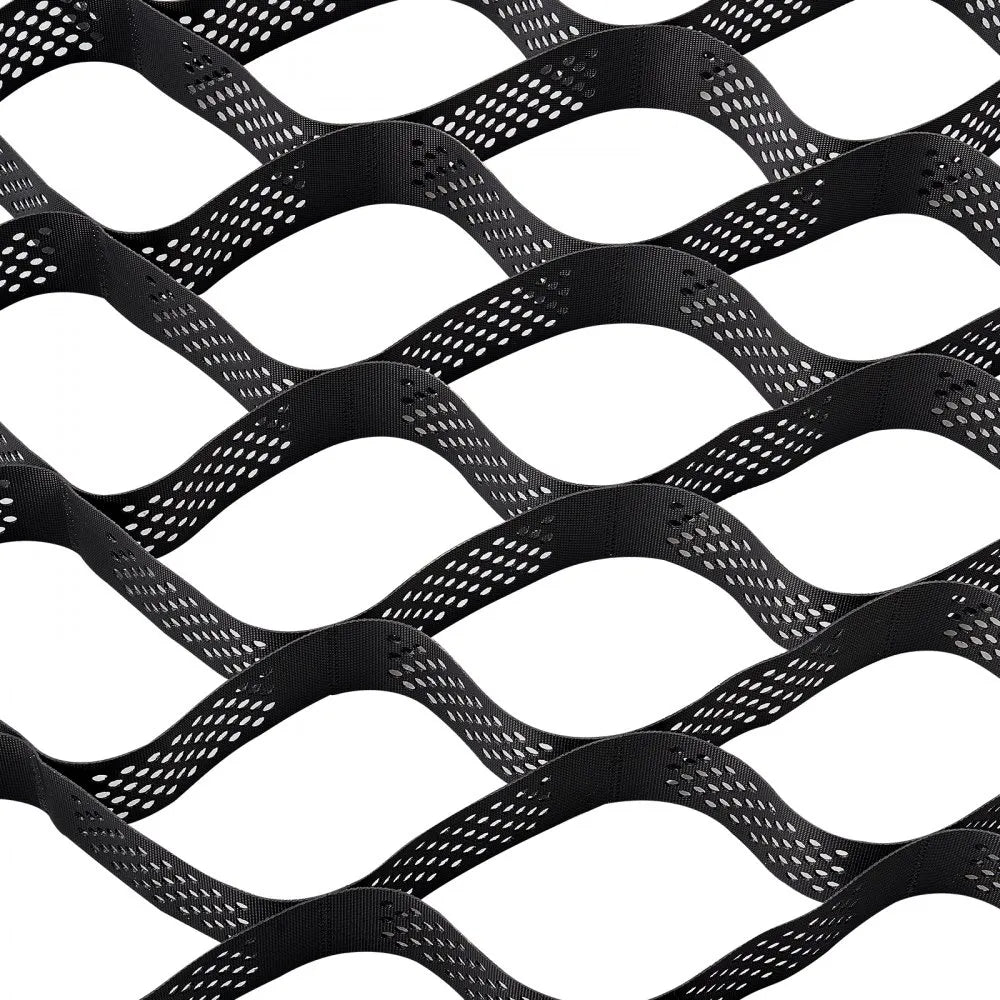 VEVOR Gravel Grid, 4 Inch Depth, 17.06 x 8.86 FT / 5200 x 2700 mm, 1880 LBS Per Sq ft Grass Ground Retainer, Permeable Geo Grids Driveway Stabilization, for Garden, Patio, Walkway, RV Parking Slopes