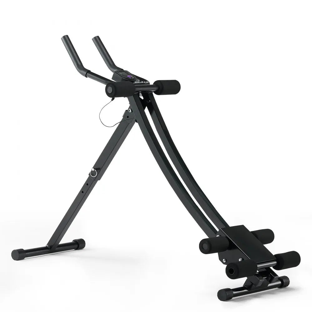VEVOR AB Workout Machine, Ab Workout Equipment at Home Gym, Core & Abdominal Trainers for Women, 440 lbs Weight Capacity Strength Training Ab Cruncher, Foldable Adjustable Fitness Exerciser