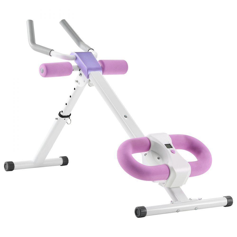 VEVOR AB Workout Machine, Ab Workout Equipment at Home Gym, Core & Abdominal Trainers for Women, 330 lbs Weight Capacity Strength Training Ab Cruncher, Foldable Adjustable Fitness Exerciser
