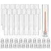 VEVOR Hurricane Candle Holders Set of 24, Φ2.56 x 13.78 in Tall Clear Glass Cylinder Candleholder Sleeve, High Borosilicate Glass, Wind Protection for Wedding, Table Centerpiece, Party, Home Decor
