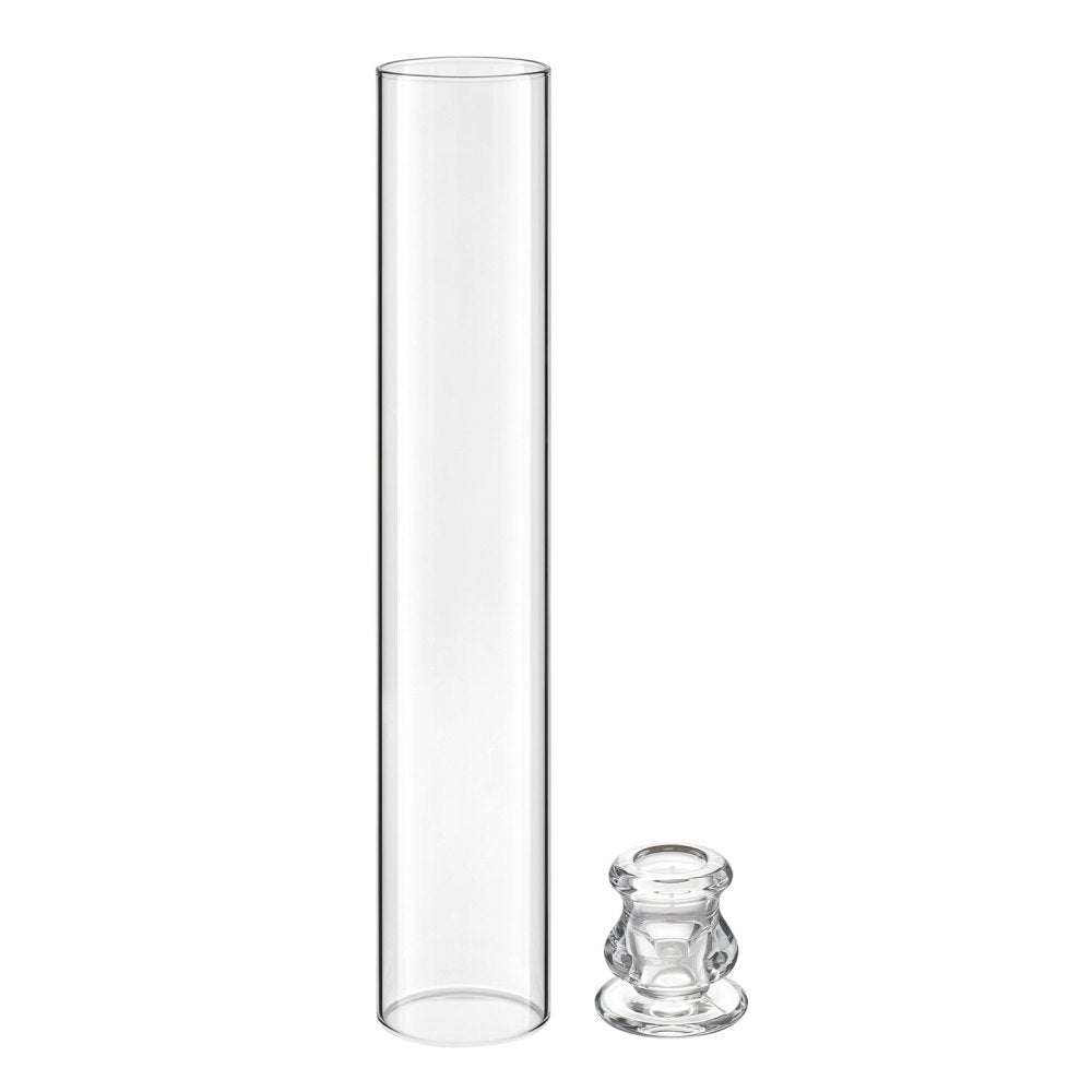 VEVOR Hurricane Candle Holders Set of 60, Φ2.56 x 13.78 in Tall Clear Glass Cylinder Candleholder Sleeve, High Borosilicate Glass, Wind Protection for Wedding, Table Centerpiece, Party, Home Decor