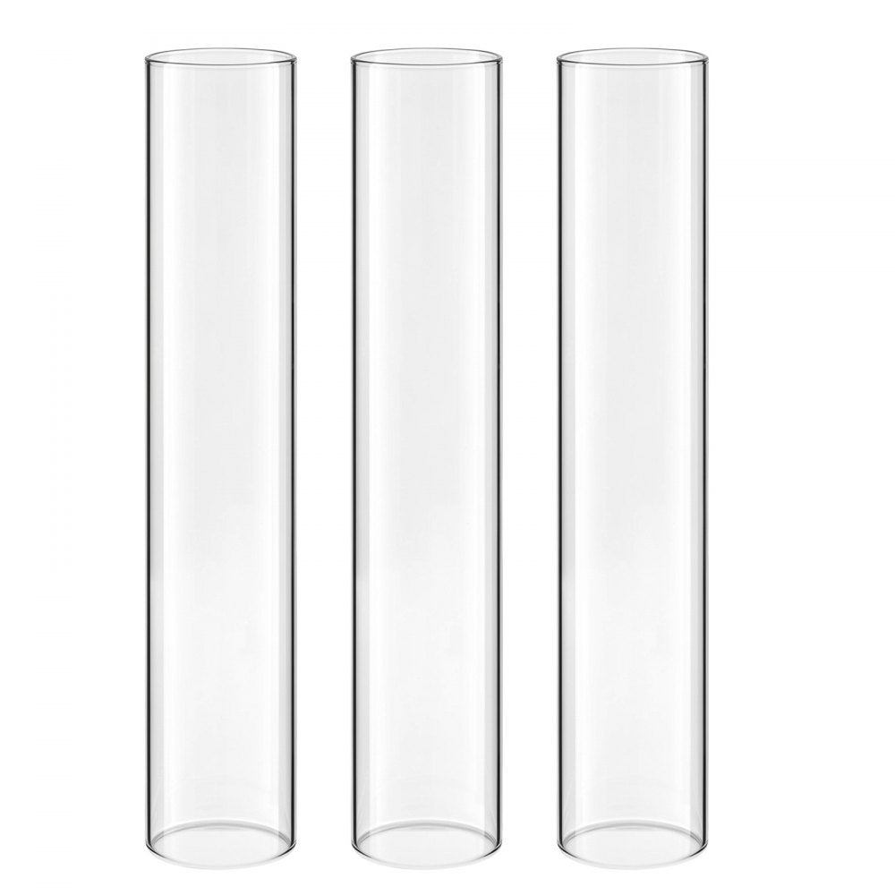 VEVOR Hurricane Candle Holders Set of 18, Gold Metal Stand with Clear Glass Cylinders, Elegant Tiered Centerpieces Wind Protection for Wedding, Table Centerpieces, Party, Home Decor, Modern Style