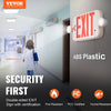 VEVOR LED Emergency Exit Sign, Dual Adjustable LED Heads, Battery-Backed Fire Exit Lighting, Red Letter Combo, Commercial Grade