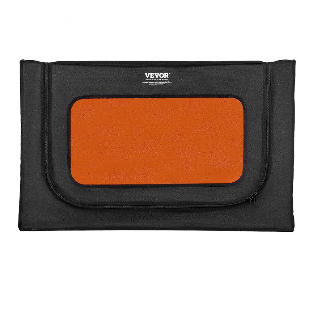 VEVOR Laser Engraver Enclosure, 31.5 x 31.5 x 19.6", Dual-Direction Viewing, Flame Retardant and Fireproof Protective Cover, with Exhaust Fan and Pipe, Insulates Smoke, Noise and Eye Protection