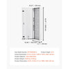 VEVOR Media Enclosure, 42-Inch, Structured Media Center with Vented Hinged Door, Cable Management Box, Structured Wiring Multi-Media Cabinet, Recessed Electrical Media Box, for Network Distribution