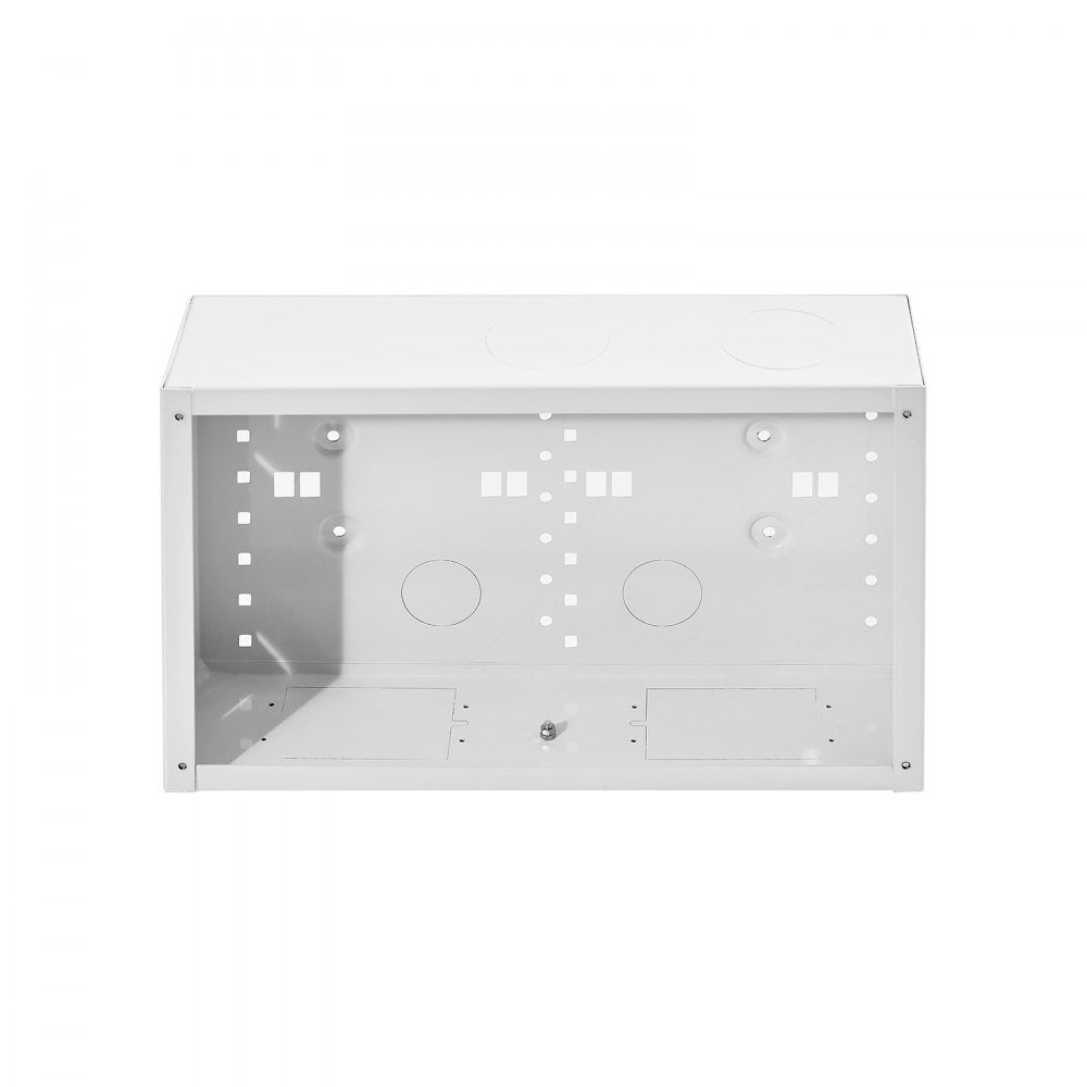 VEVOR Structured Media Enclosure, 9-Inch, Recessed in-Wall Media Box with Cover, Wall-Mount Cable Management Box Kit, Structured Wiring Multi-Media Cabinet, Cold-Rolled Steel, for TV Home Theater
