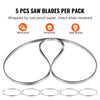 VEVOR Band Saw Blade, 83.5x0.63x0.02 inch, 5 PCS/Pack Meat Bandsaw Blades for Replacement, Carbon Steel Blade, Meat Cutting Blade Wrapped by Rust-Proof Paper, Fit for Commercial Bone Saw Machines
