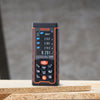 VEVOR Laser Measure, 328 ft, ±1/16'' Accuracy Laser Distance Measure with 100-Group Storage, ft/m/in/ft+in, 2.4'' Colorlit LCD Screen Laser Meter, Pythagorean Mode, Measure Distance, Area and Volume