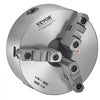 VEVOR 3-Jaw Lathe Chuck, 8 Inch (200 mm), Self-Centering Chuck with 2 1/4 in-8 Threaded Backing Plate, 0.16-7.87 in (4-200 mm) Clamping Range with T-wrench Screws, HT300 Material, for Wood Metal Lathe