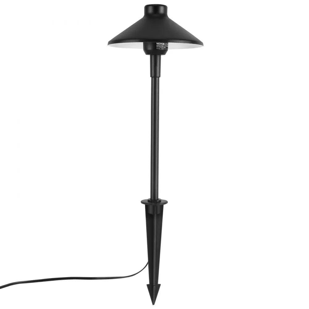 VEVOR 12 Pack Low Voltage Landscape Path Lights, 3W 210LM 12V-24VAC/DC Outdoor LED Pathway Lighting, 3000K Warm White Walkway Lights with Quick Connectors, IP66 Waterproof for Yard Garden Sidewalk