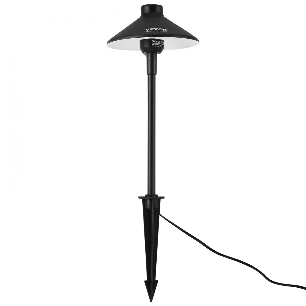 VEVOR 8 Pack Low Voltage Landscape Path Lights, 3W 210LM 12V-24VAC/DC Outdoor LED Pathway Lighting, 3000K Warm White Walkway Lights with Quick Connectors, IP66 Waterproof for Yard Garden Sidewalk