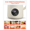 VEVOR 8-in-1 Nut Milk Maker, 41 oz Soy Milk Maker Machine with 10 Blades, for Homemade Oat, Nut, Soy, Juice, Milkshake, Rice Cereal, Plant-Based Beverages with Self-Cleaning, Boil Water, 12-Hour Delay