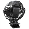 VEVOR Portable Clip Fan, Rechargeable Clip On Fan, USB Port with 3 Speeds & Circulation Mode, Strong Airflow Sturdy Clamp, Long Runtime for Desk, Golf Cart, Outdoor Camping Treadmill, Office, Black