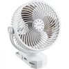 VEVOR Portable Clip Fan, Rechargeable Clip On Fan, USB Port with 3 Speeds & Circulation Mode, Strong Airflow Sturdy Clamp, Long Runtime for Desk, Golf Cart, Outdoor Camping Treadmill, Office, White