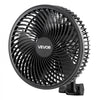 VEVOR Plant Fan, Grow Tent Clip On Fan Rechargeable, USB Port with 9 Speeds & Circulation Mode, Smart Control, Powerful Oscillating, Long Runtime for Hydroponics Circulation Cooling, Black, 2 Pack