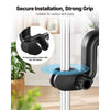 VEVOR Plant Fan, Grow Tent Clip On Fan Rechargeable, USB Port with 9 Speeds & Circulation Mode, Smart Control, Powerful Oscillating, Long Runtime for Hydroponics Circulation Cooling, Black, 1 Pack
