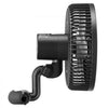 VEVOR Plant Fan, Grow Tent Clip On Fan Rechargeable, USB Port with 9 Speeds & Circulation Mode, Smart Control, Powerful Oscillating, Long Runtime for Hydroponics Circulation Cooling, Black, 1 Pack