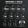 VEVOR Diamond Core Drill Bit Set, 11 PCS 6/8/10/20/25/28/32/35/45/50/65mm Diamond Hole Saw Kit, with 5/8"-11 Connector and Storage Case, for Dry and Wet, Diamond Drill Bits for Ceramic Tile