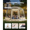 VEVOR Pop up Bubble Tent, 12 x 11.1 ft Waterproof & UV-Resistant, Clear Camping Tent Shelter, Outdoor Garden Dome Igloo Tents with Windows, 540° Panoramic View, for 10-12 Persons Patio Backyard