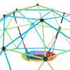VEVOR Climbing Dome, 10FT Geometric Dome Climber with Saucer Swing, 1000LBS Loading Kid's Jungle Gym Playground, Easy-Assembly Outdoor Backyard Climbing Equipment for Boys Girls 3 to 10 Years Old