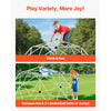 VEVOR Climbing Dome, 10FT Geometric Dome Climber, 1000LBS Loading Jungle Gym Playground with 2 Basketballs & Octopus Net, Easy-Assembly Outdoor Backyard Climbing Equipment for Kids 3 to 10 Years Old