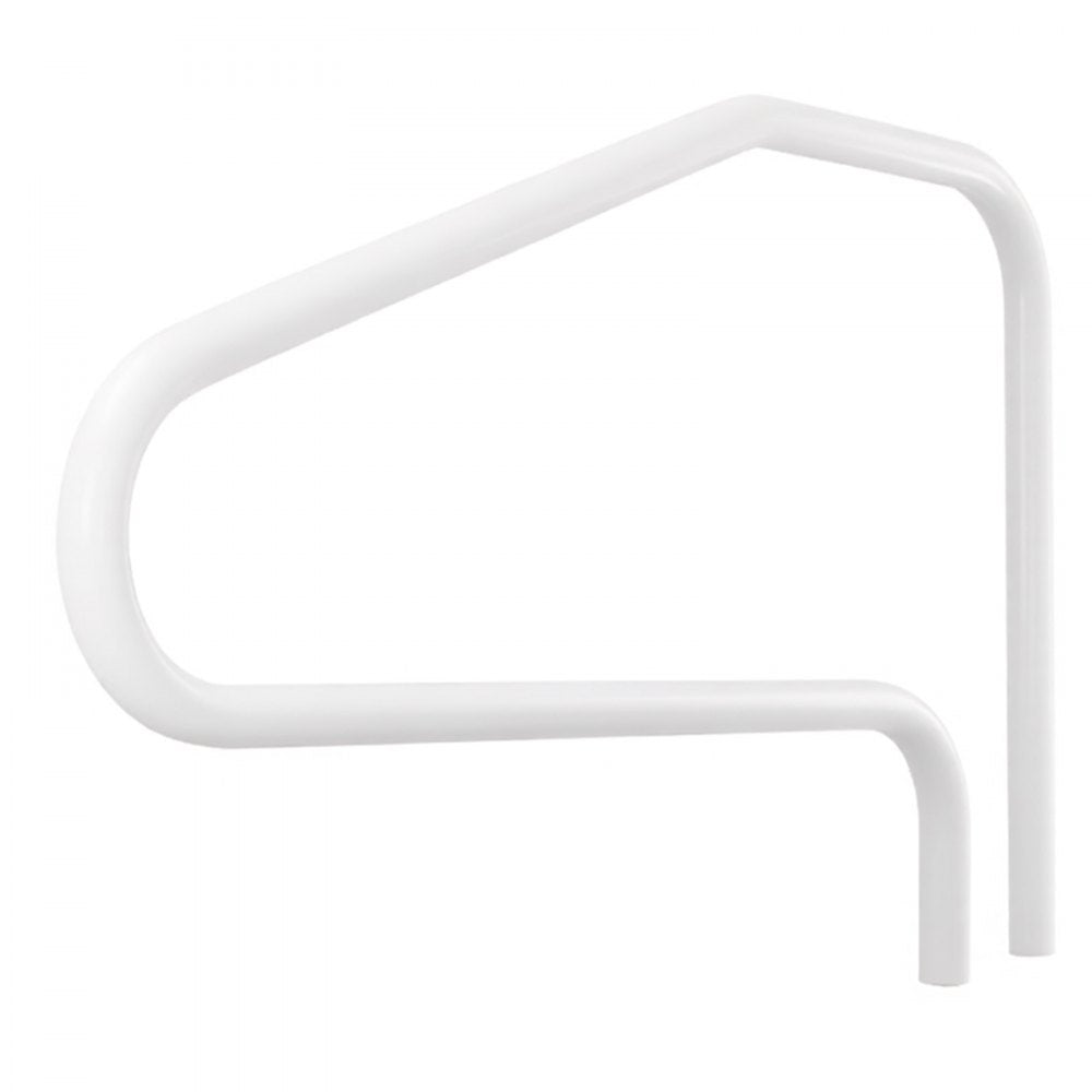 VEVOR Pool Rail, 48 x 32 inch Pool Handrail, 220 lbs Load Capacity Heavy Duty Stainless Steel Swimming Handrail, Seamless Welding, Recessed or Base Mount, for Poolside, Water Parks, Spa Centers