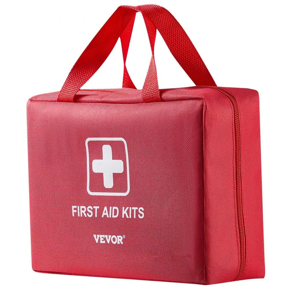 VEVOR First Aid Kit, 420 Pieces, 600D Nylon Large Survival First Aid Bag, Emergency Medical Supplies, for Home, Car, Office, Travel, Camping, Truck, Hiking, Sports, Vehicle and Outdoor Emergencies