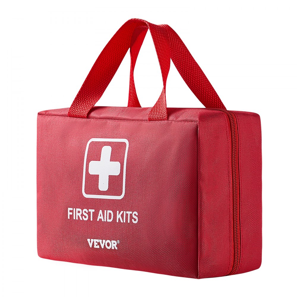 VEVOR First Aid Kit, 500 Pieces, 600D Nylon Large Survival First Aid Bag, Emergency Medical Supplies, for Home, Car, Office, Travel, Camping, Truck, Hiking, Sports, Vehicle and Outdoor Emergencies