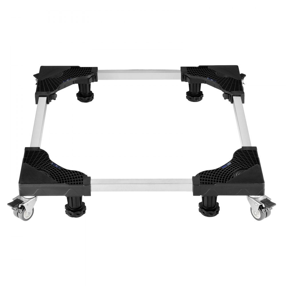 VEVOR Fridge Stand Mobile Base, 1100 lbs Load Capacity, Washing Machine Stand with 8 Locking Twin Wheels and 4 Brakes, 27.5 -35.4 Inches Adjustable Furniture Dolly for Washer, Refrigerator and Dryer
