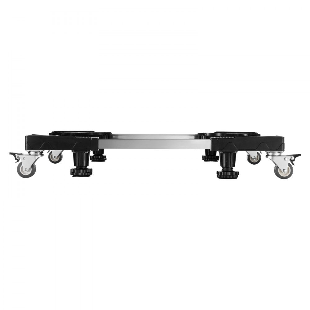 VEVOR Fridge Stand Mobile Base, 1100 lbs Load Capacity, Washing Machine Stand with 8 Locking Twin Wheels and 4 Brakes, 27.5 -35.4 Inches Adjustable Furniture Dolly for Washer, Refrigerator and Dryer