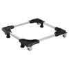 VEVOR Fridge Stand Mobile Base, 1100 lbs Load Capacity, Washing Machine Stand with 8 Locking Twin Wheels and 4 Brakes, 27.5 -35.4 Inches Adjustable Furniture Dolly for Washer, Refrigerator and Dryer