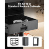 VEVOR 3U Rack Mount Drawer, 50 lbs Max Load-Bearing, Lockable Server Cabinet Case, Sliding Drawer with Lock and Cable Management Holes, for 19 in Network Equipment Server AV Rack or Cabinet Enclosure