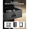 VEVOR 4U Rack Mount Drawer, 50 lbs Max Load-Bearing, Lockable Server Cabinet Case, Sliding Drawer with Lock and Cable Management Holes, for 19 in Network Equipment Server AV Rack or Cabinet Enclosure