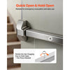 VEVOR Push Bar Panic Exit Device, 28" Stainless Steel Commercial Panic Bar for Exit Doors, Emergency Exit Door Hardware with Vertical Top Rod and Sticker, for 28"-41" Wood or Metal Door, Silver