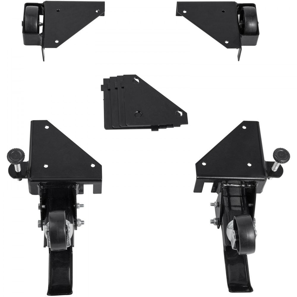 VEVOR Mobile Base, 400 lbs Weight Capacity, Adjustable from 9.5" x 9.5" to Infinity, Heavy Duty Universal Mobile Base Stand with Swivel Wheels for Woodworking Equipment, Bandsaw, Power Tools, Machines