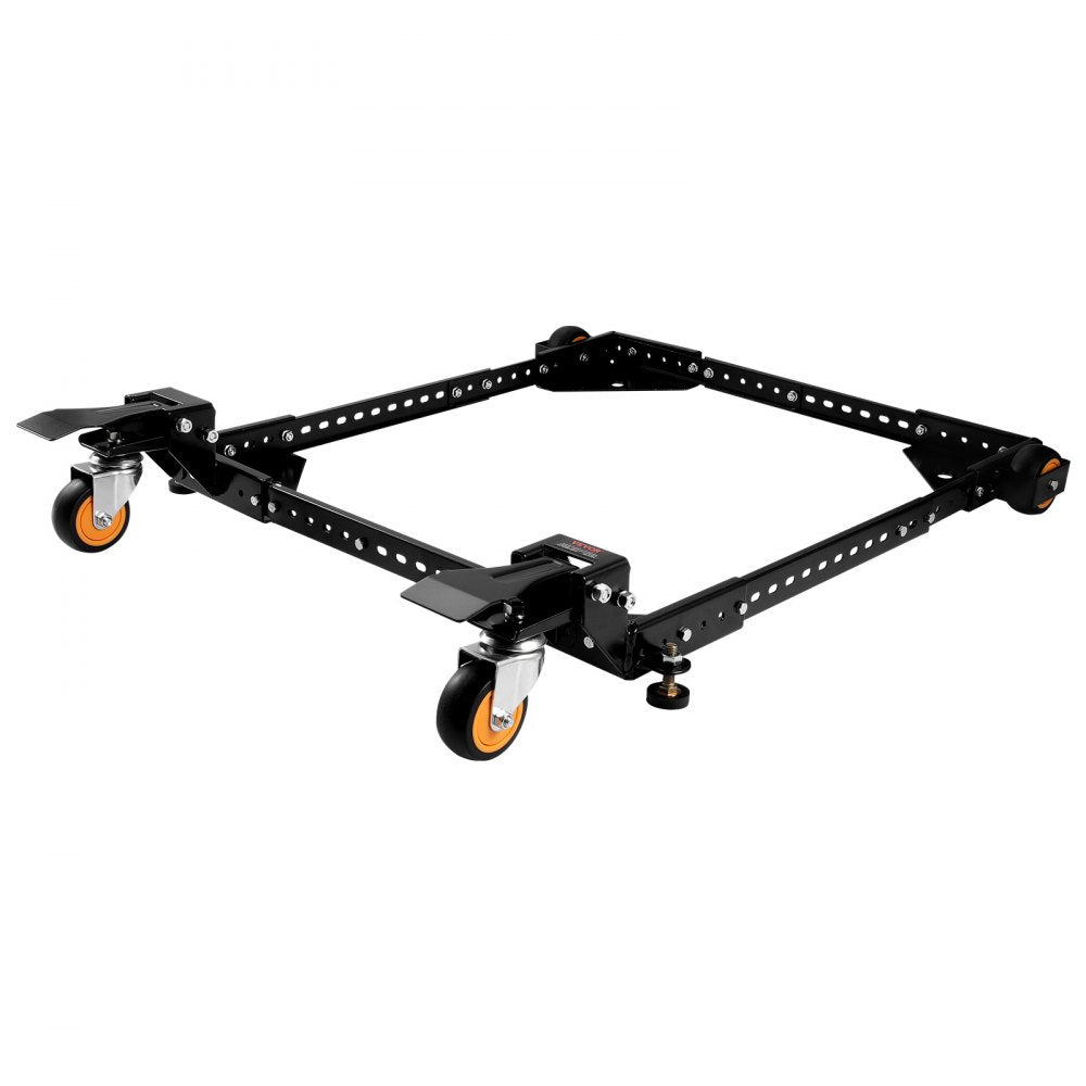 VEVOR Mobile Base, 650 lbs Weight Capacity, Adjustable from 12" x 12" to 36" x 36", Heavy Duty Universal Mobile Base Stand with Swivel Wheels, for Woodworking Equipment, Bandsaw, Power Tools, Machines