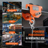 VEVOR Manual Trolley, 1100 lbs/0.5 Ton Load Capacity, Push Beam Trolley with Dual Wheels, Adjustable for I-Beam Flange Width 2.5" to 8", Heavy Duty Alloy Steel Garage Hoist for Straight Curved I Beam